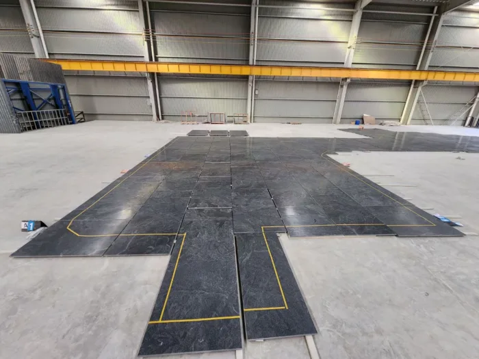 Virginia Mist Granite flooring application