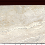 Aus Dream Marble slab from Australia with an ivory background and sweeping white and grey veins