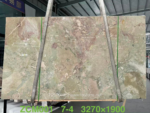 Ceppo marble slab with interlocking sage green, blush pink and beige shapes traced by thin pale veins