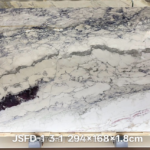 Italian Toscana marble slab with white areas and flowing grey-purple veins